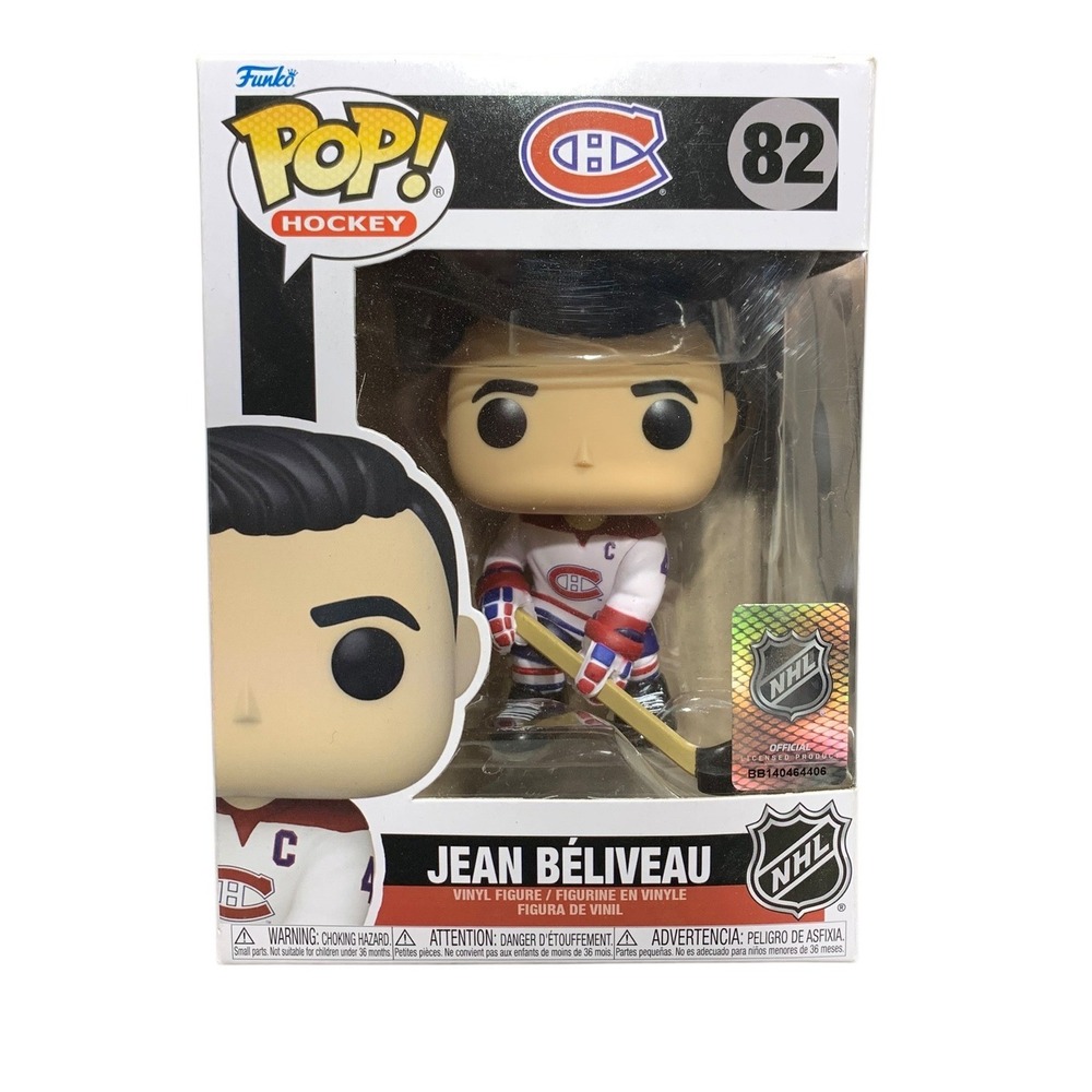 Funko Pop Hockey Jean Beliveau 82 Montreal Canadiens NHL Alumni Vinyl Figure